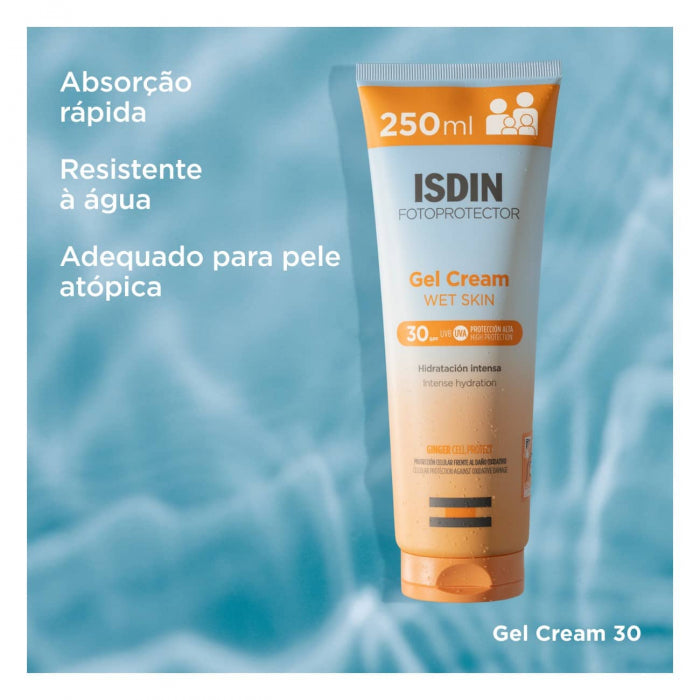 Isdin Fotoprotector Gel Creme Wet Skin FPS 30 250ml - Image 3